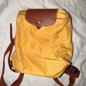 Yellow and Brown Women's Backpack